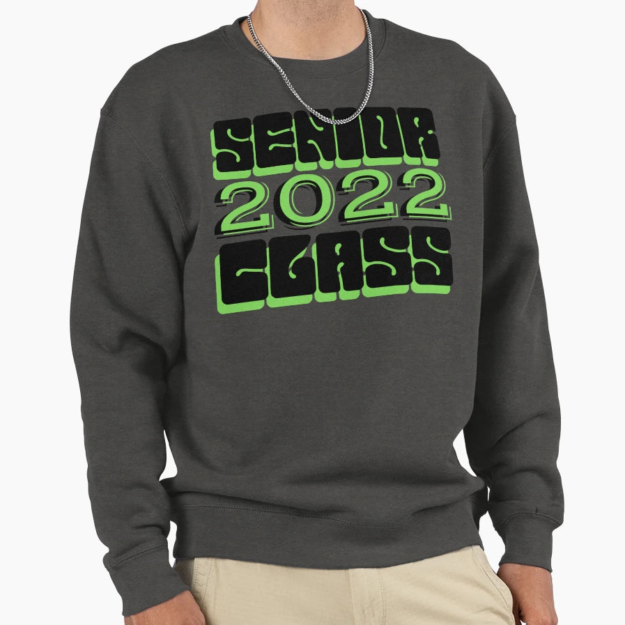 Senior Class 2022 Graduation Sweatshirt - Minimalist Print Men Women - T-Shirt, Sweatshirt, Hoodie