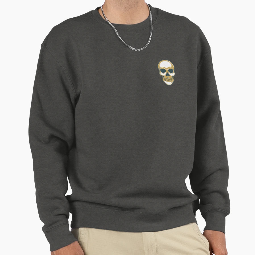Skull Sweatshirt - Casual Everyday Wear for Adults - T-Shirt, Sweatshirt, Hoodie