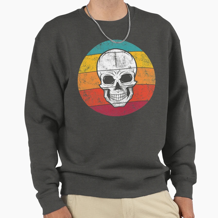 Skull Sweatshirt - Novelty Apparel Unisex - T-Shirt, Sweatshirt, Hoodie