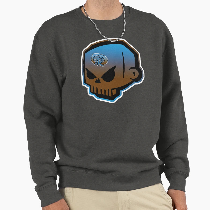 7Rock Skull B B Clear Sweatshirt - Custom Art Print Men Women - T-Shirt, Sweatshirt, Hoodie