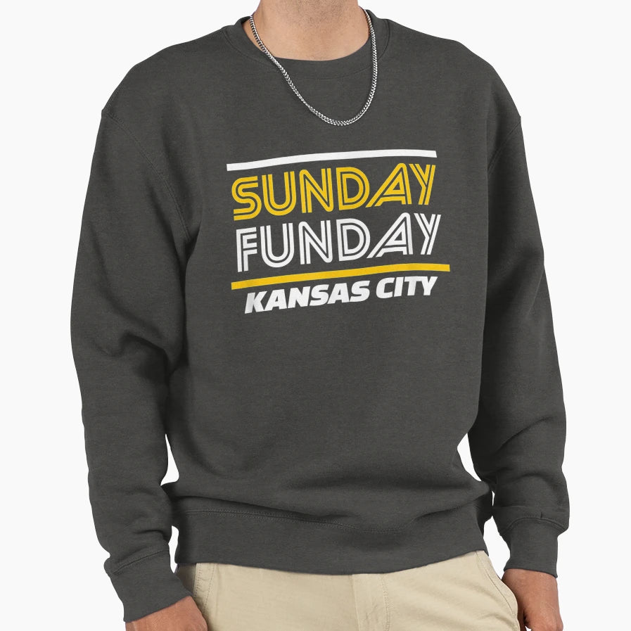 Sunday Funday City Sweatshirt - Fun Novelty Design for Adults - T-Shirt, Sweatshirt, Hoodie