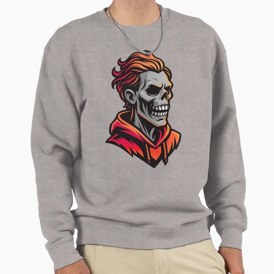 Undead Hypebeast Neon Skull Sweatshirt - Casual Everyday Wear Unisex - T-Shirt, Sweatshirt, Hoodie