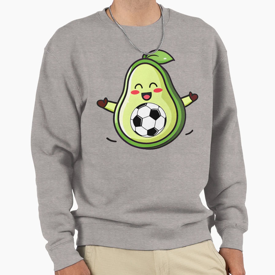 Avocado Soccer Fun Kawaii Futbol Sweatshirt - Streetwear Style Unisex - T-Shirt, Sweatshirt, Hoodie