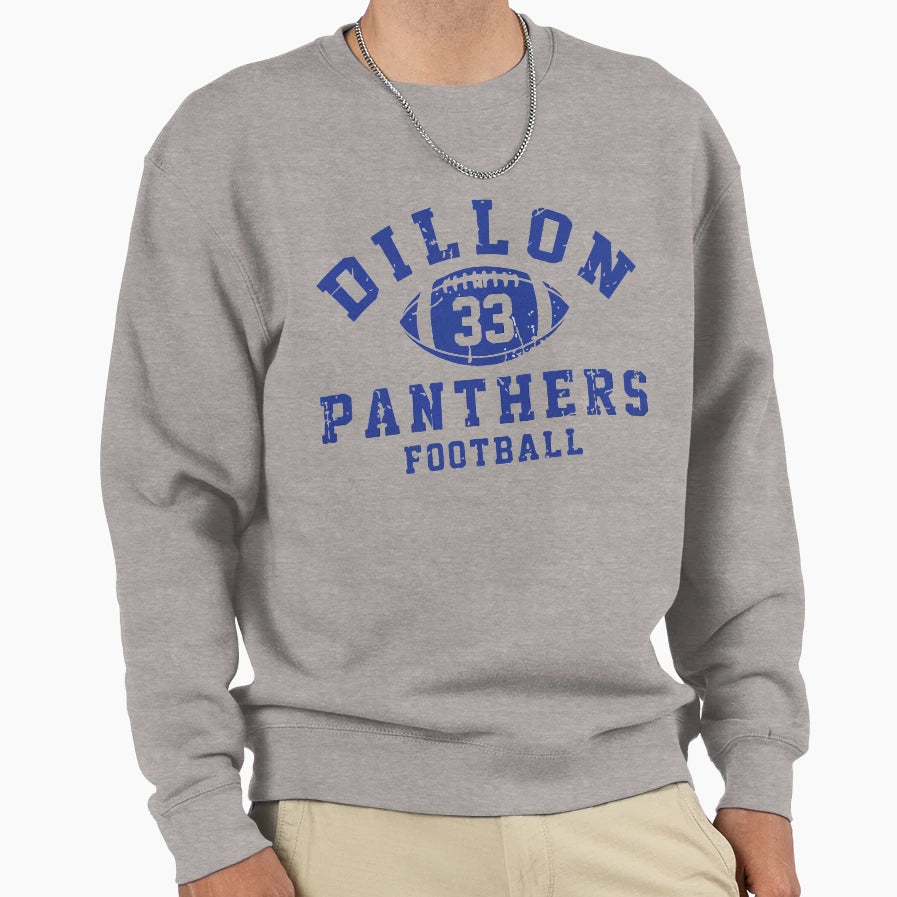 Dillon 33 Panthers Football Sweatshirt - Aesthetic Graphic for Adults - T-Shirt, Sweatshirt, Hoodie