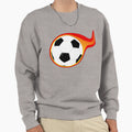 Flaming Soccer Ball Sweatshirt - Streetwear Style Unisex - T-Shirt, Sweatshirt, Hoodie