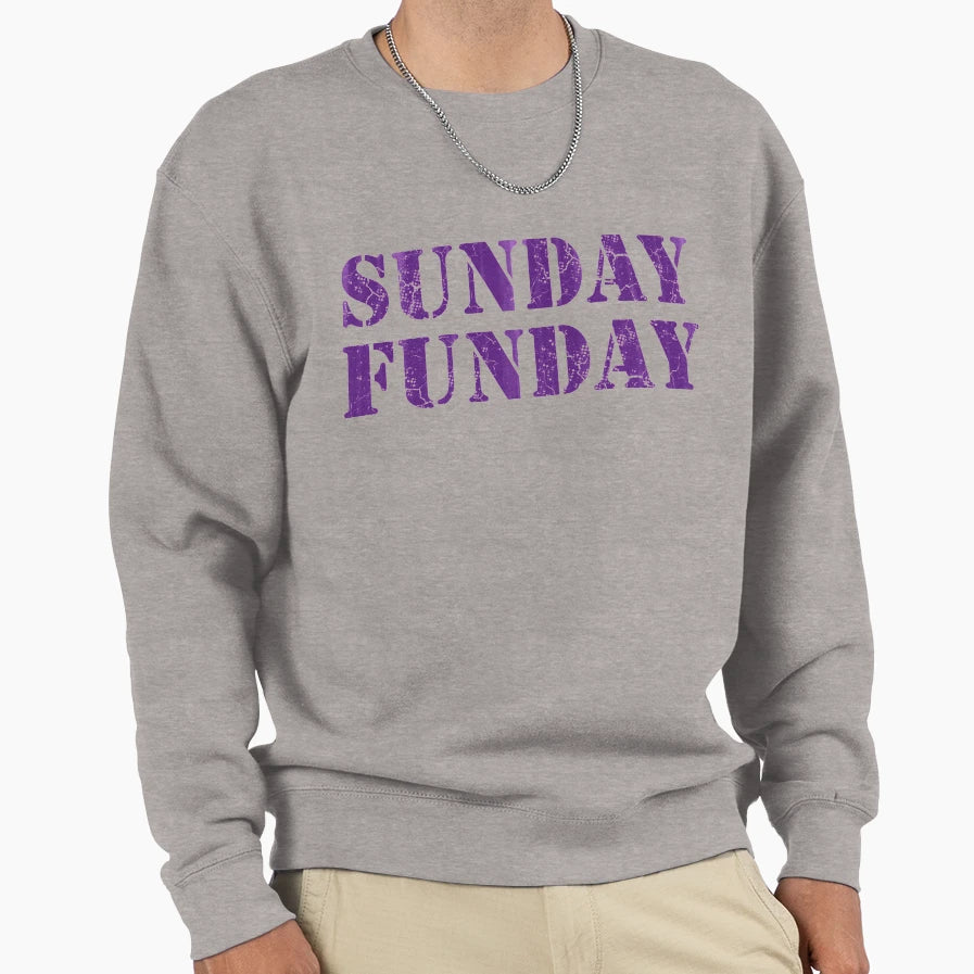 Sunday Funday Football Sweatshirt - Novelty Apparel for Adults - T-Shirt, Sweatshirt, Hoodie