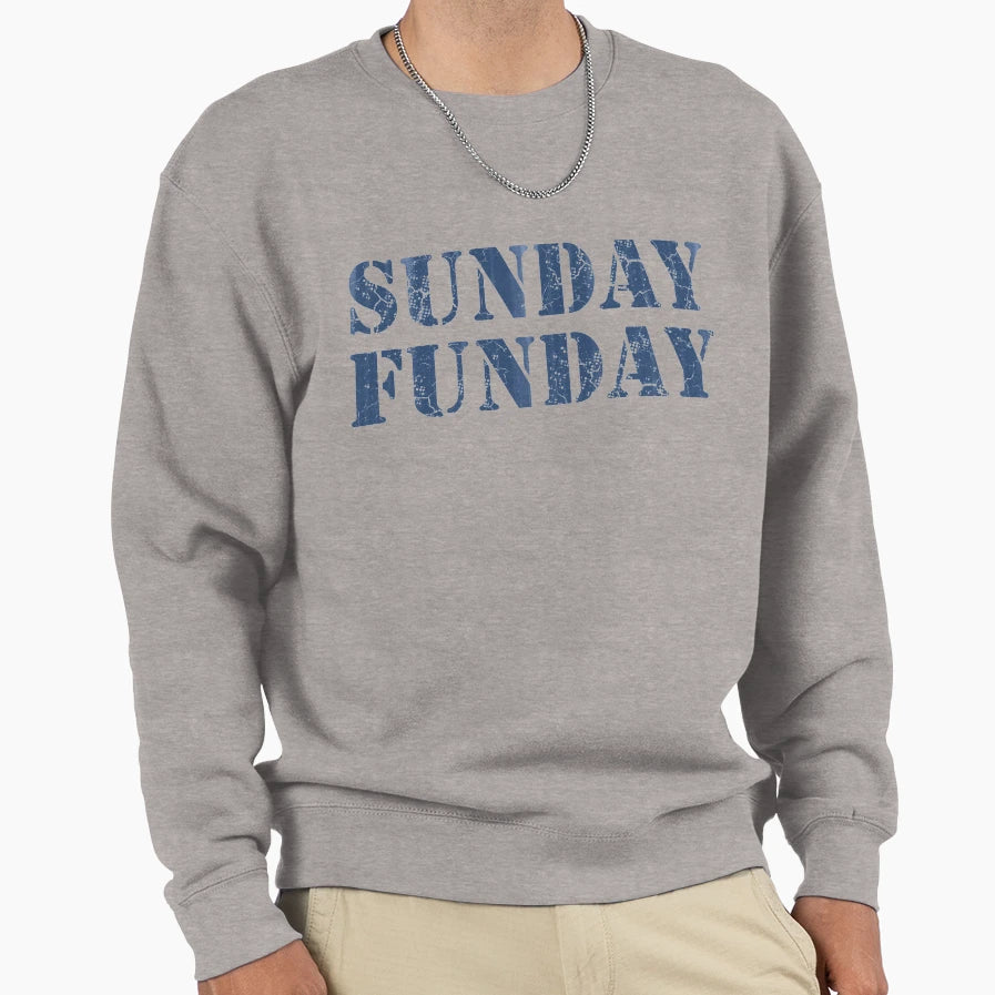 Sunday Funday Football Sweatshirt - Fun Novelty Design for Adults - T-Shirt, Sweatshirt, Hoodie