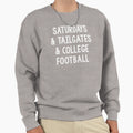 Saturdays Tailgates College Football Sweatshirt - Minimalist Print Unisex - T-Shirt, Sweatshirt, Hoodie