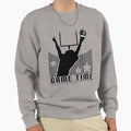 Game Time Football Grey Sweatshirt - Custom Art Print for Adults - T-Shirt, Sweatshirt, Hoodie