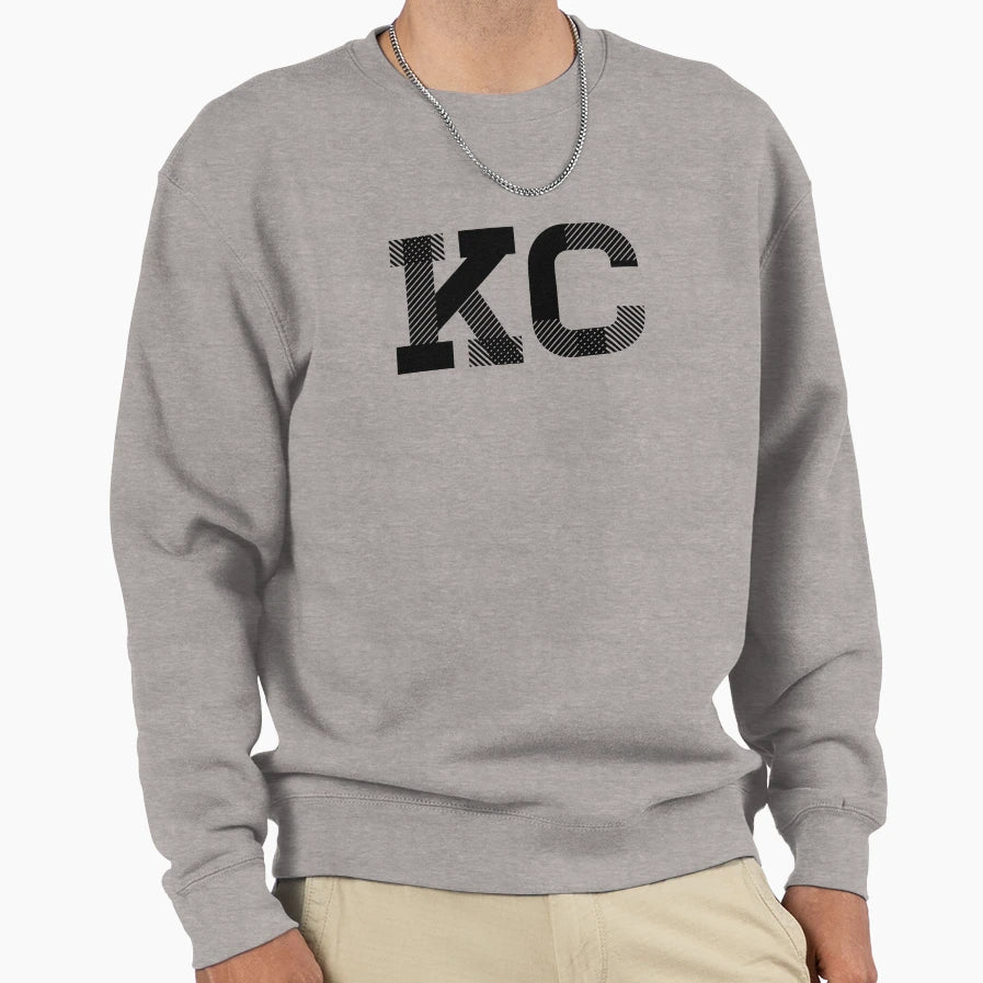 Kansas City Missouri Kc Letters Sweatshirt - Aesthetic Graphic Unisex - T-Shirt, Sweatshirt, Hoodie