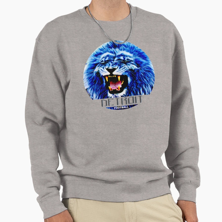 Detroit Football Fan Gift Sweatshirt - Minimalist Print for Adults - T-Shirt, Sweatshirt, Hoodie