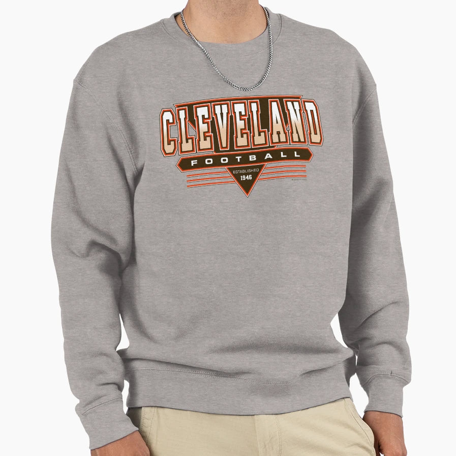 Cleveland Football Browns Sweatshirt - Aesthetic Graphic for Adults - T-Shirt, Sweatshirt, Hoodie