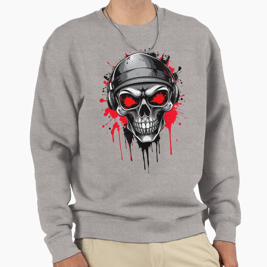 Graffiti Dj Skull Sweatshirt - Casual Everyday Wear for Adults - T-Shirt, Sweatshirt, Hoodie