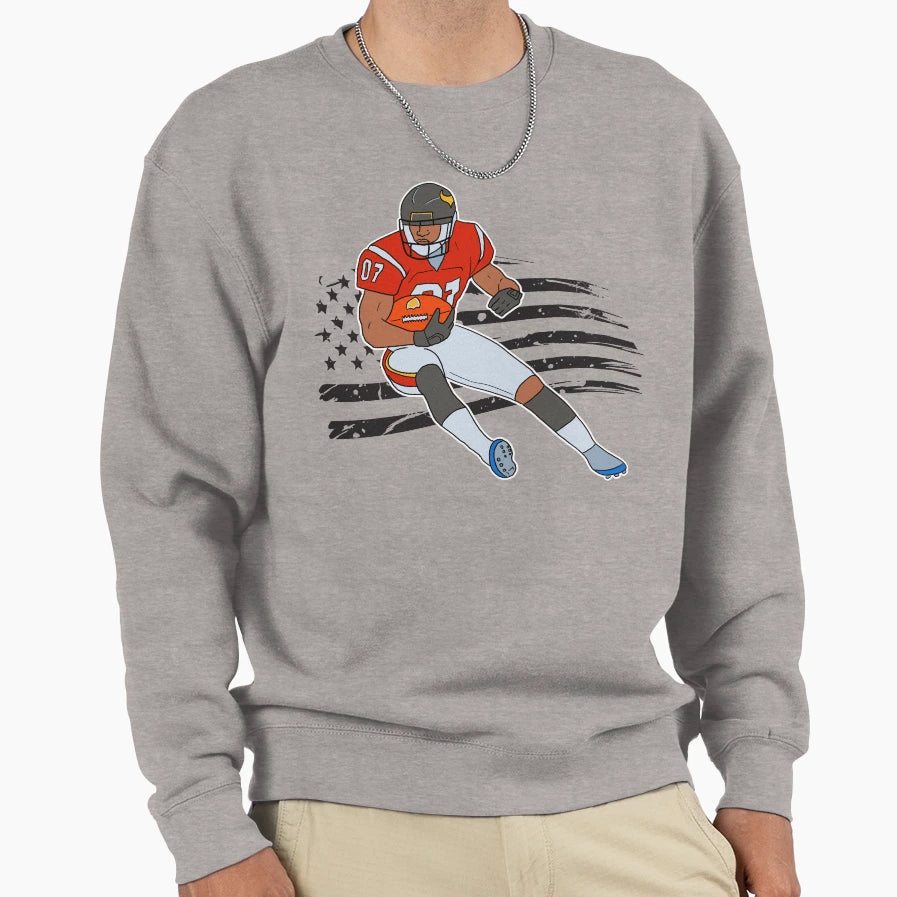 American Football Funny Sweatshirt - Minimalist Print Unisex - T-Shirt, Sweatshirt, Hoodie