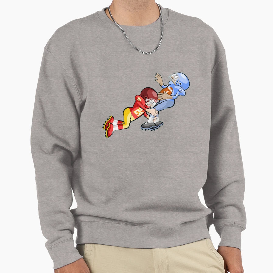 American Football Cartoon 17 41 Sweatshirt - Minimalist Print Unisex - T-Shirt, Sweatshirt, Hoodie