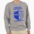 Fantasy Football Legend Blue Sweatshirt - Minimalist Print Men Women - T-Shirt, Sweatshirt, Hoodie