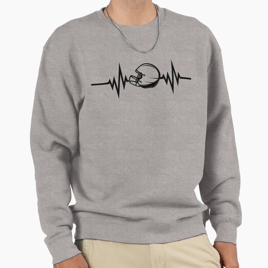 Funny American Football Helmet Sweatshirt - Streetwear Style Men Women - T-Shirt, Sweatshirt, Hoodie