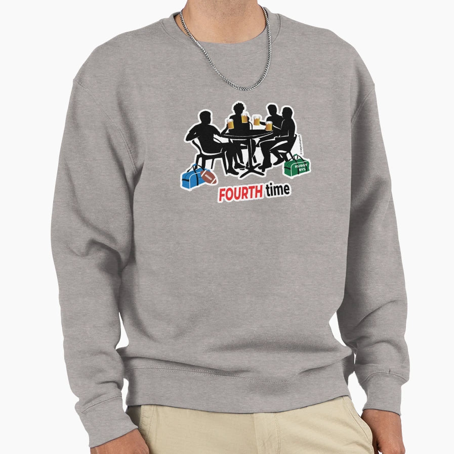Fourth Time Rugby Sweatshirt - Fun Novelty Design for Adults - T-Shirt, Sweatshirt, Hoodie