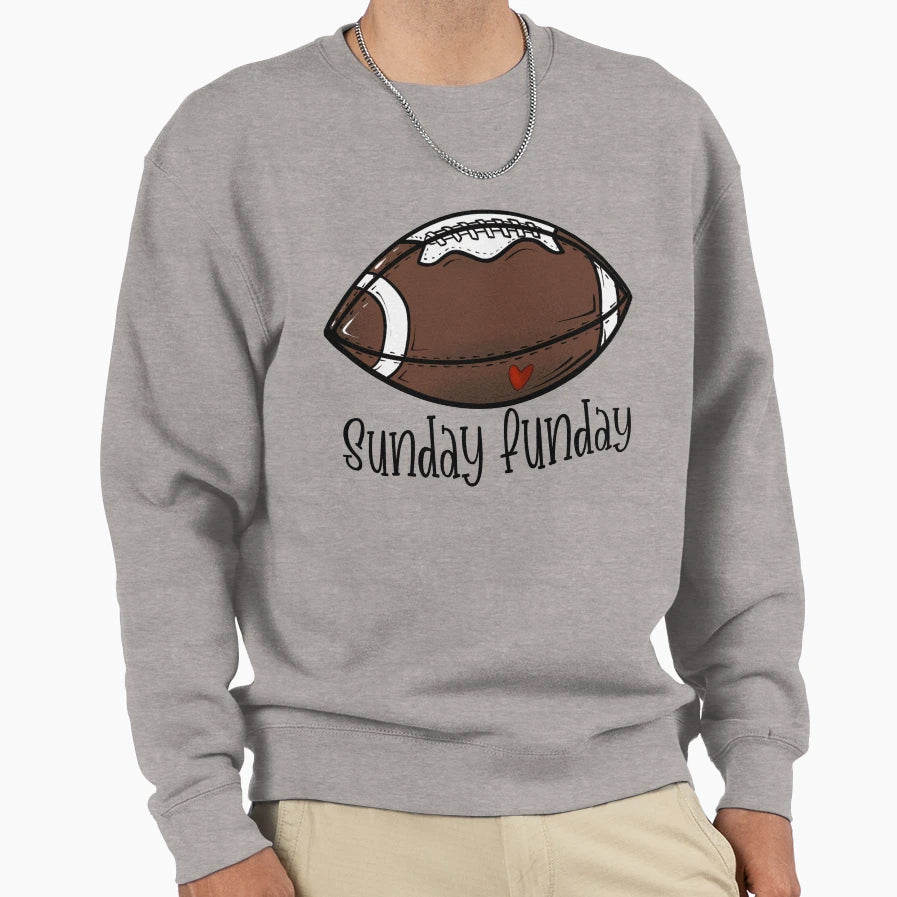 Sunday Funday Football Sweatshirt - Custom Art Print for Adults - T-Shirt, Sweatshirt, Hoodie