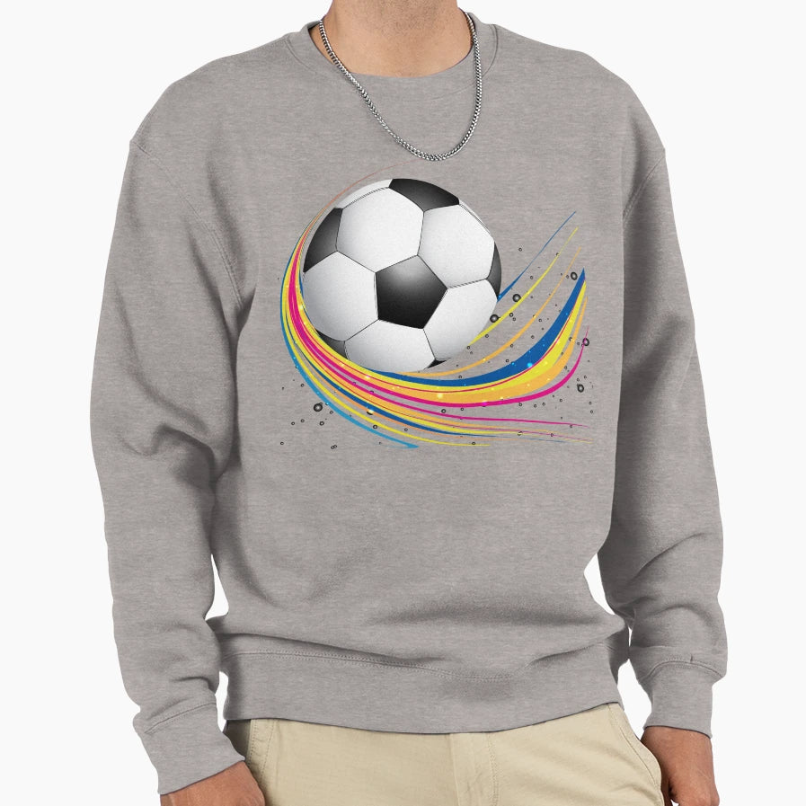 Abstract Football Green Sweatshirt - Casual Everyday Wear Men Women - T-Shirt, Sweatshirt, Hoodie