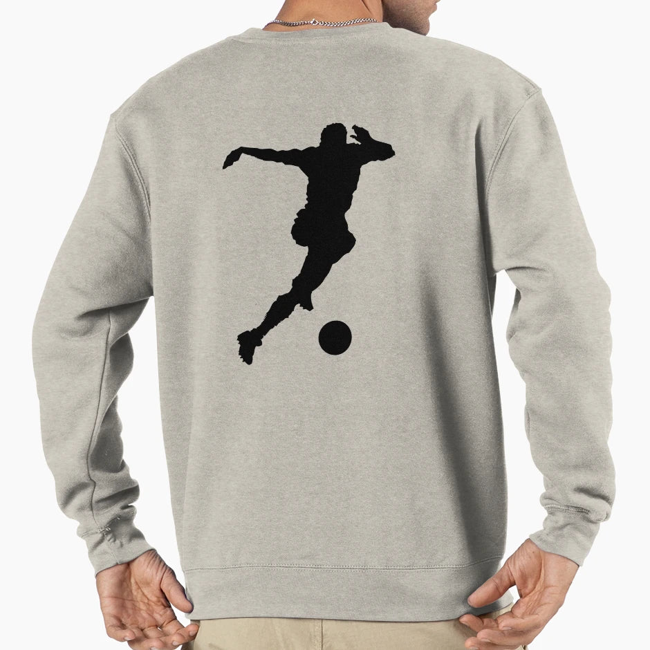 Athletic Soccer Kick Motion Sweatshirt - Custom Art Print Men Women - T-Shirt, Sweatshirt, Hoodie