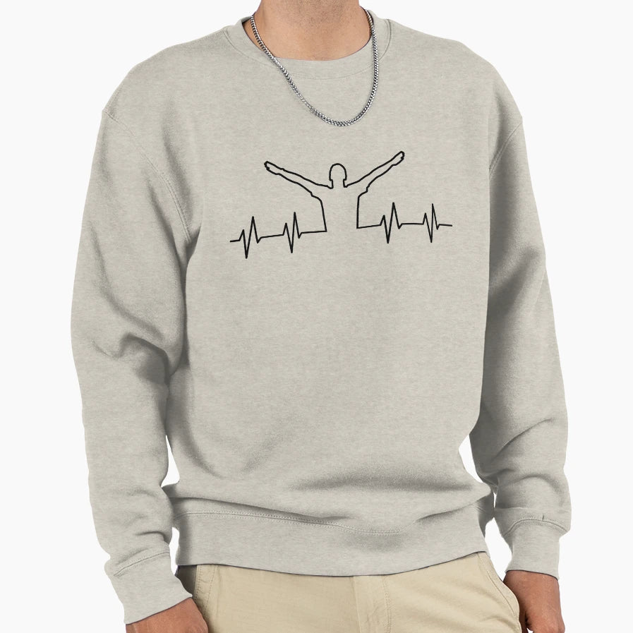 Heartbeat Festival Lover Trance Sweatshirt - Aesthetic Graphic Men Women - T-Shirt, Sweatshirt, Hoodie