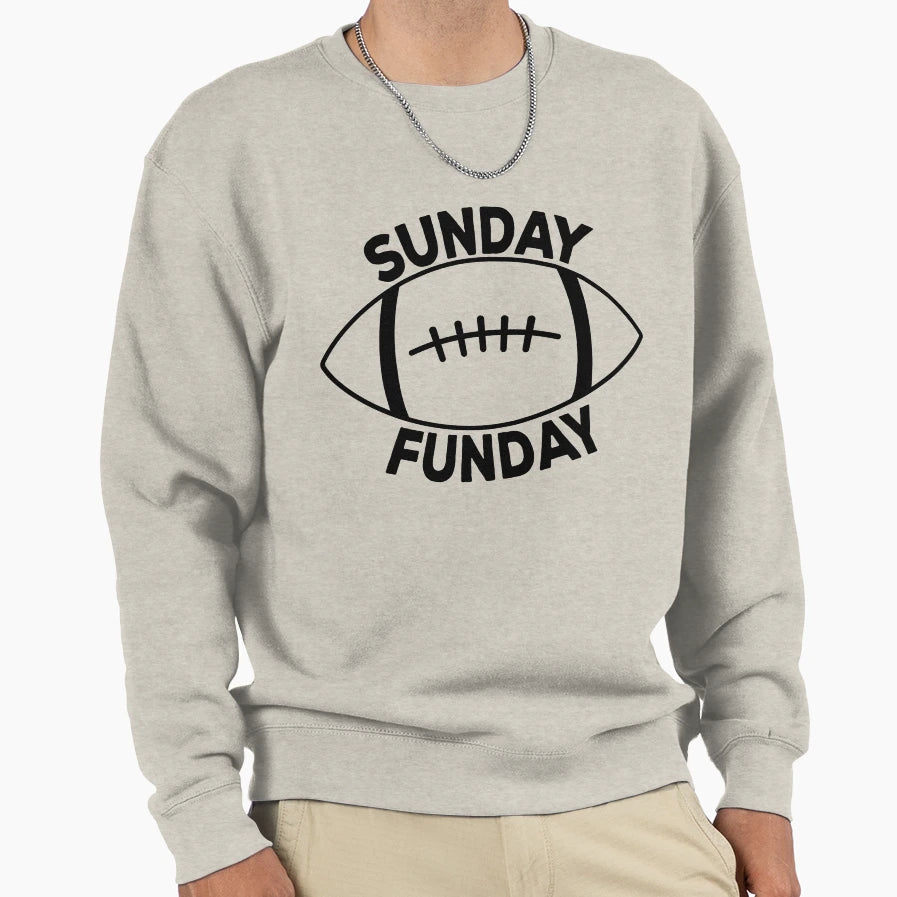 Sunday Funday Sweatshirt - Graphic Print Unisex - T-Shirt, Sweatshirt, Hoodie