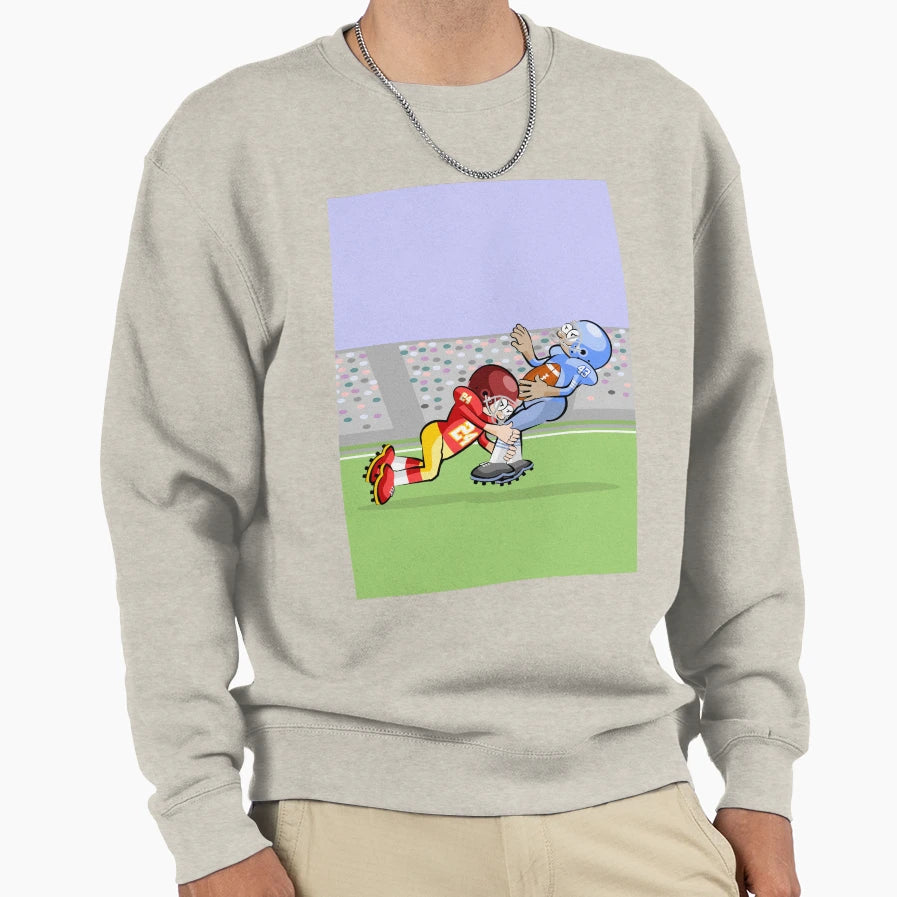 Intrepid American Football Player Sweatshirt - Aesthetic Graphic Unisex - T-Shirt, Sweatshirt, Hoodie