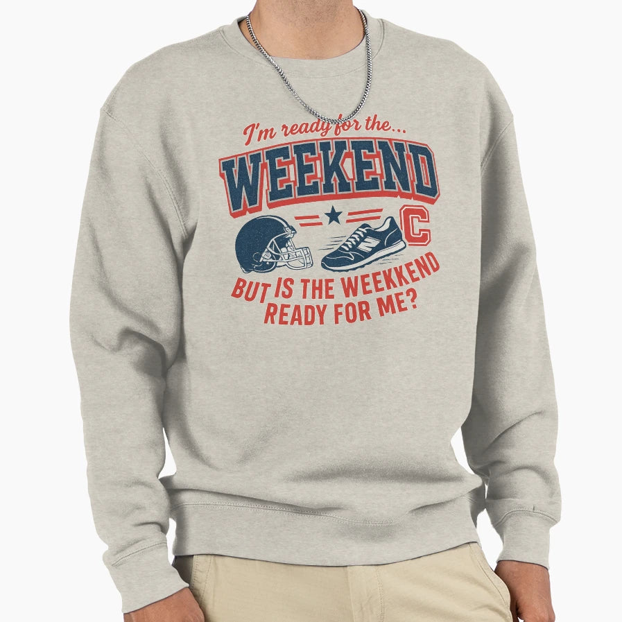 Weekend Champion Varsity Bold Sports Jersey T-Shirt - Trendy Graphic Unisex - T-Shirt, Sweatshirt, Hoodie
