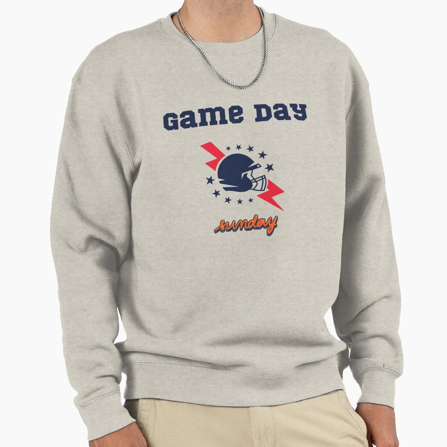 Football Game Day Sweatshirt - Aesthetic Graphic Men Women - T-Shirt, Sweatshirt, Hoodie