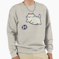 Soccer Football Cat Chubby Sweatshirt - Fun Novelty Design Men Women - T-Shirt, Sweatshirt, Hoodie