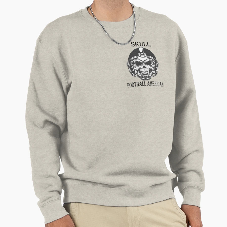 American Football Lets Go Skeleton Sweatshirt - Novelty Apparel Men Women - T-Shirt, Sweatshirt, Hoodie