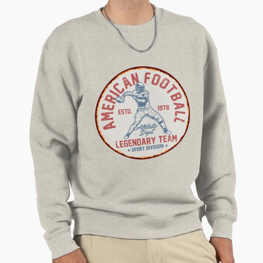 Legendary American Football Team Sweatshirt - Custom Art Print Men Women - T-Shirt, Sweatshirt, Hoodie