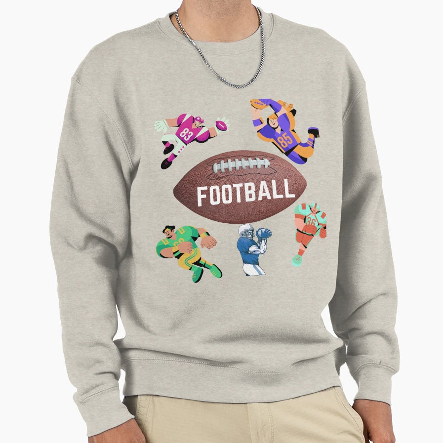 Football Game Players Night Sweatshirt - Streetwear Style for Adults - T-Shirt, Sweatshirt, Hoodie