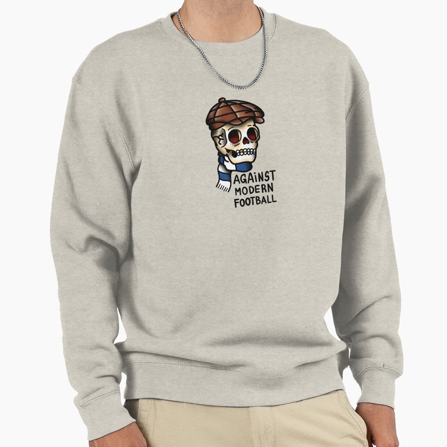 Football Skull Fan Tattoo Sweatshirt - Novelty Apparel Unisex - T-Shirt, Sweatshirt, Hoodie