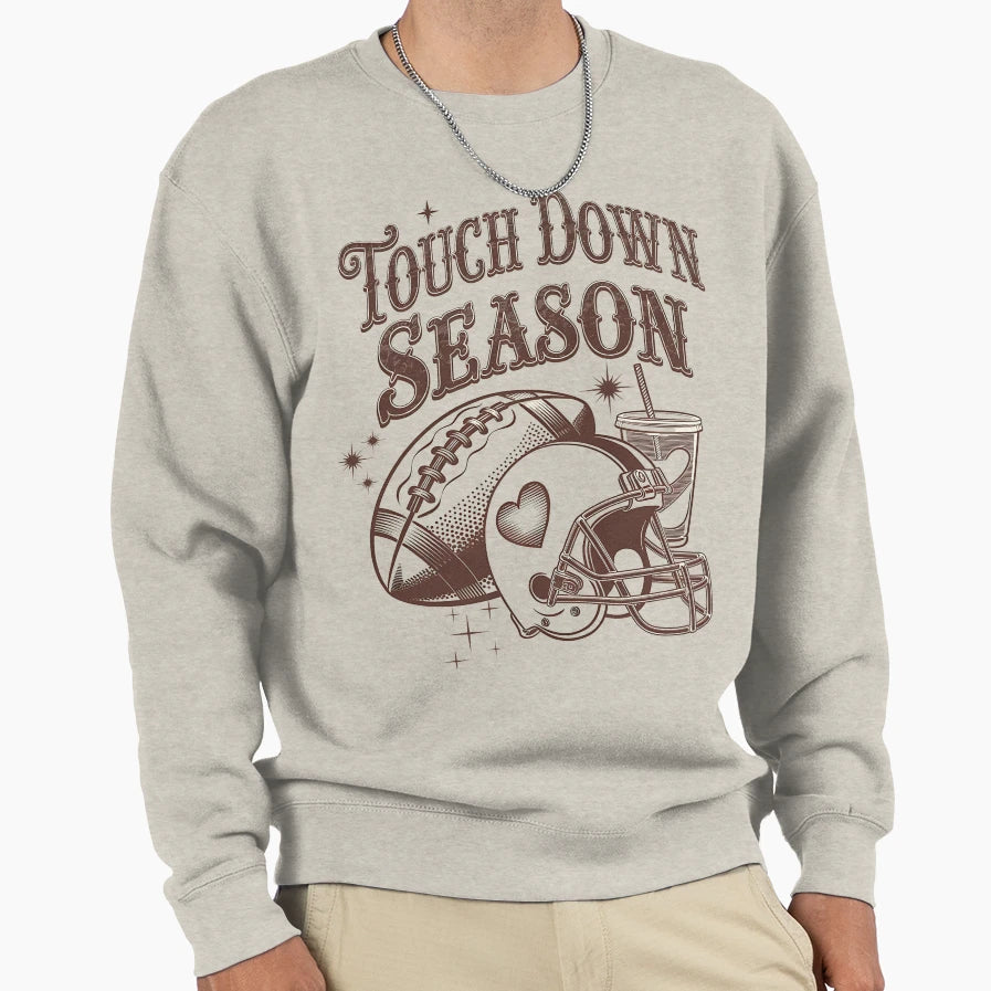 Touch Down My American Sweatshirt - Casual Everyday Wear for Adults - T-Shirt, Sweatshirt, Hoodie