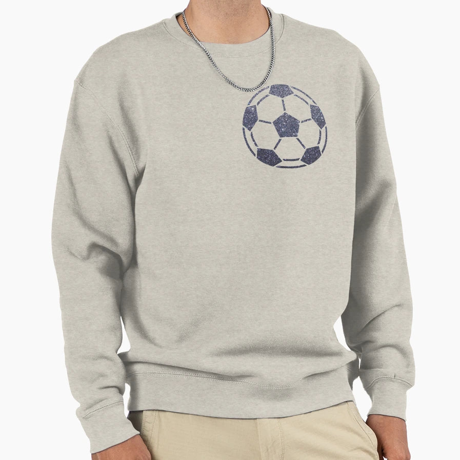 Glitter Football Ball Sweatshirt - Unique Graphic Unisex - T-Shirt, Sweatshirt, Hoodie