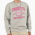 Coquette University Coquette Bow Sweatshirt - Minimalist Print Unisex - T-Shirt, Sweatshirt, Hoodie