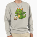 Dragon Playing Football Sweatshirt - Fun Novelty Design Unisex - T-Shirt, Sweatshirt, Hoodie