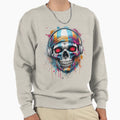 Skull Headphones Sweatshirt - Streetwear Style Men Women - T-Shirt, Sweatshirt, Hoodie
