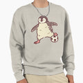Soccer Football Penguin Playful Sweatshirt - Aesthetic Graphic Men Women - T-Shirt, Sweatshirt, Hoodie