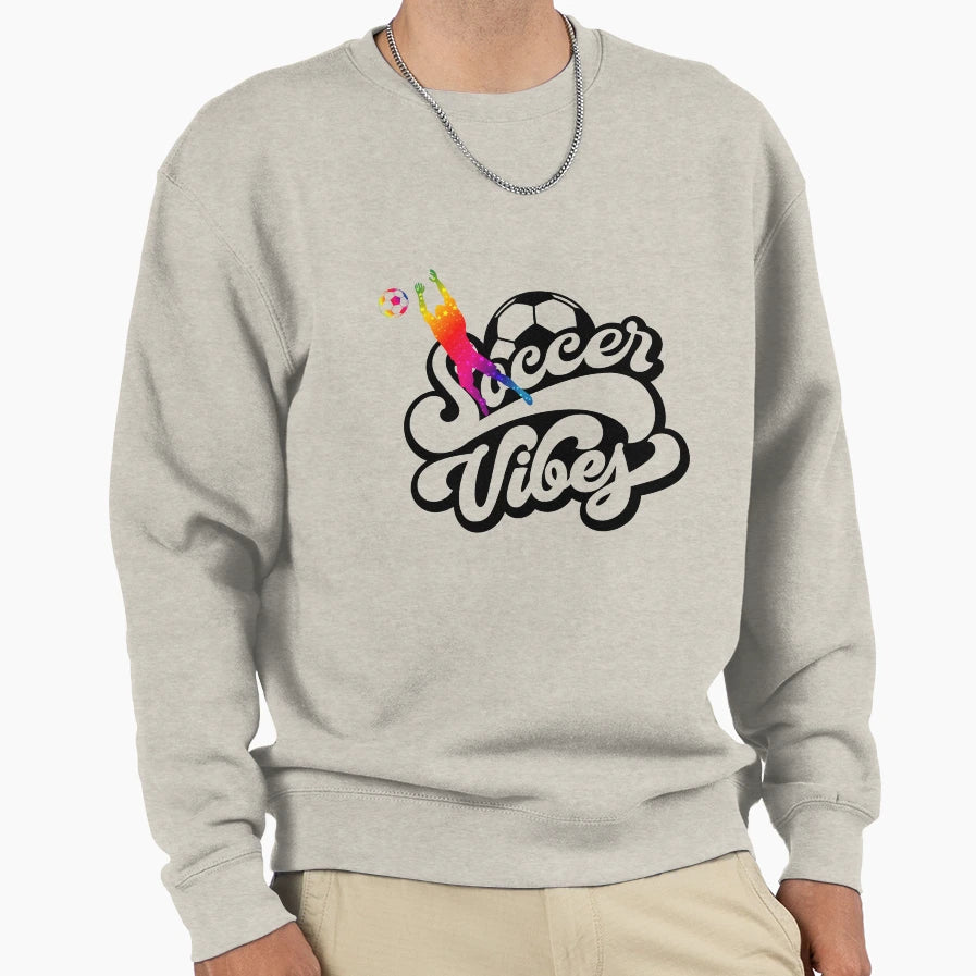 Soccer Vibes Gift Soccer Lovers T-Shirt - Custom Art Print for Adults - T-Shirt, Sweatshirt, Hoodie