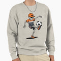 Skeleton Playing Soccer Halloween Sweatshirt - Unique Graphic Unisex - T-Shirt, Sweatshirt, Hoodie