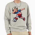 Dabbing Soccer Usa Flag Jersey Sweatshirt - Unique Graphic Men Women - T-Shirt, Sweatshirt, Hoodie
