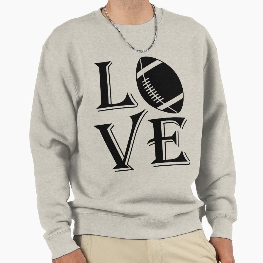 Football Lover American Football Sweatshirt - Minimalist Print Men Women - T-Shirt, Sweatshirt, Hoodie