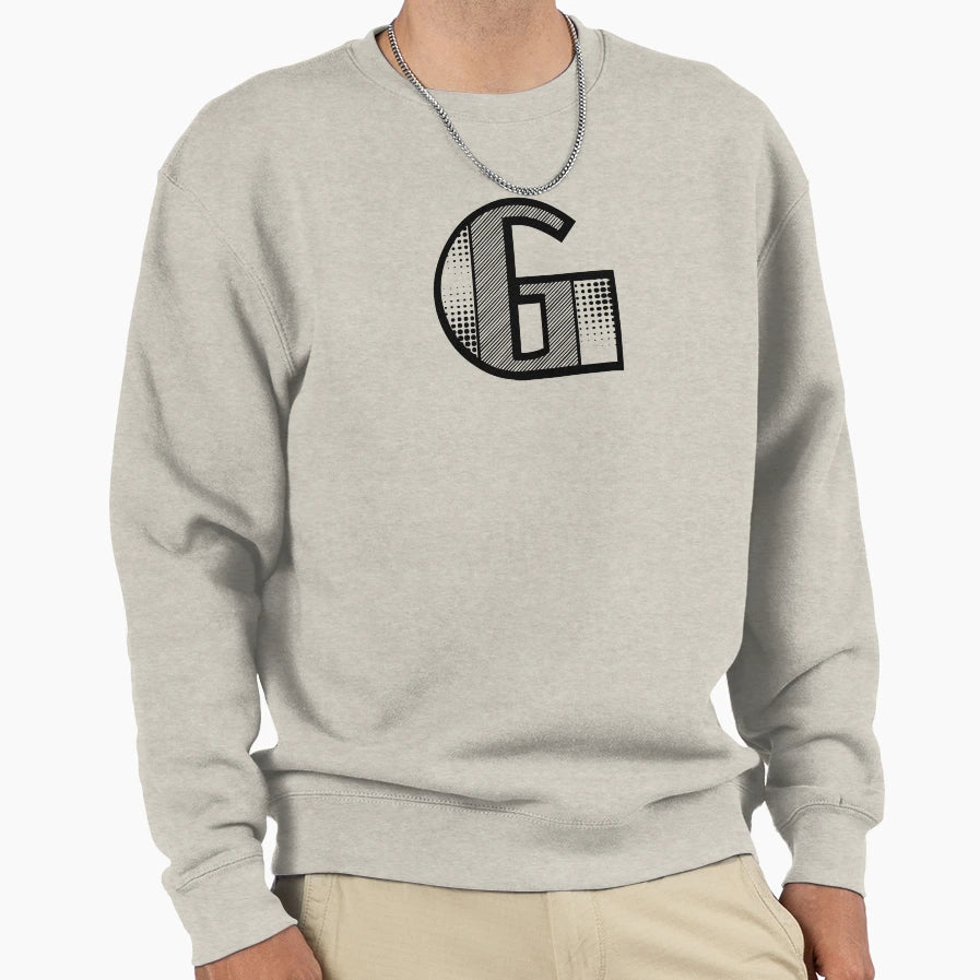 Modern Monogram Initial Letter G Sweatshirt - Graphic Print for Adults - T-Shirt, Sweatshirt, Hoodie
