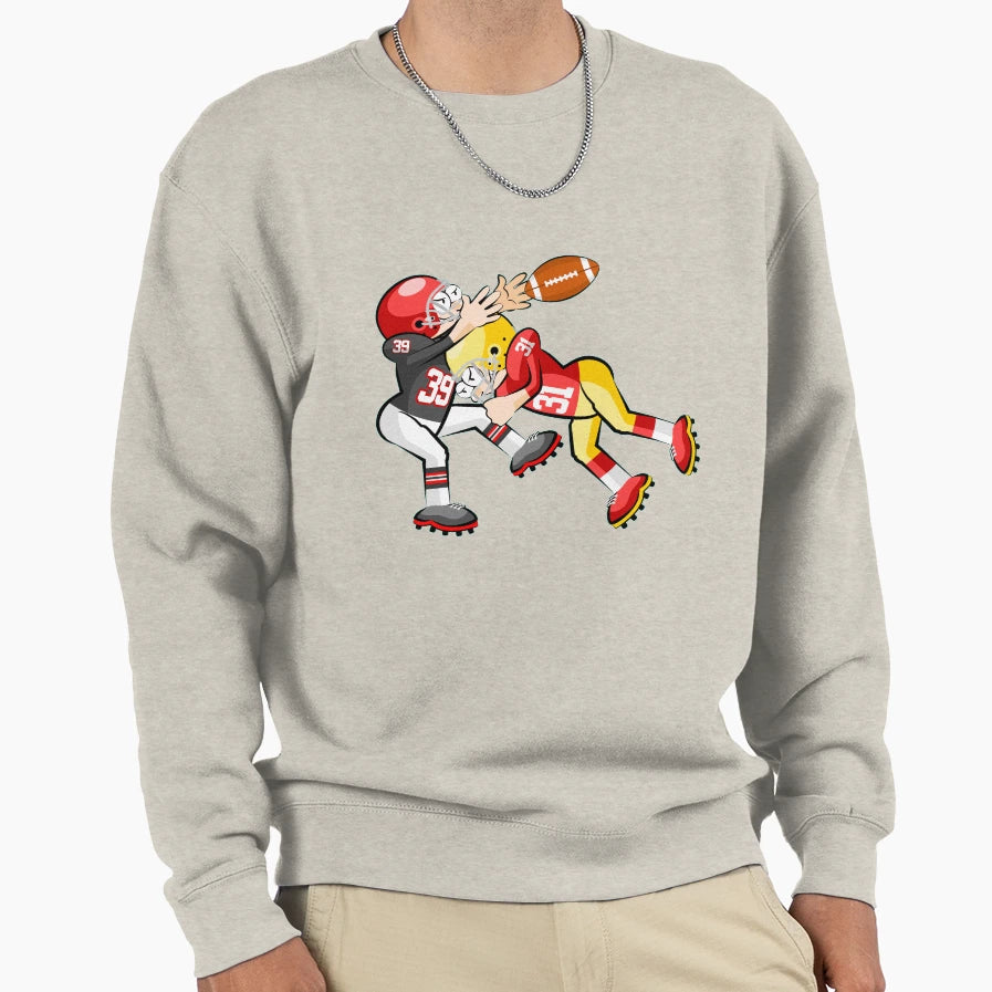 American Football Cartoon 15 41 Sweatshirt - Casual Everyday Wear Unisex - T-Shirt, Sweatshirt, Hoodie