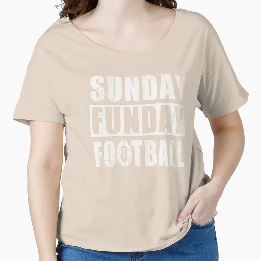 Sunday Funday Football T-Shirt - Minimalist Print Men Women - T-Shirt, Sweatshirt, Hoodie