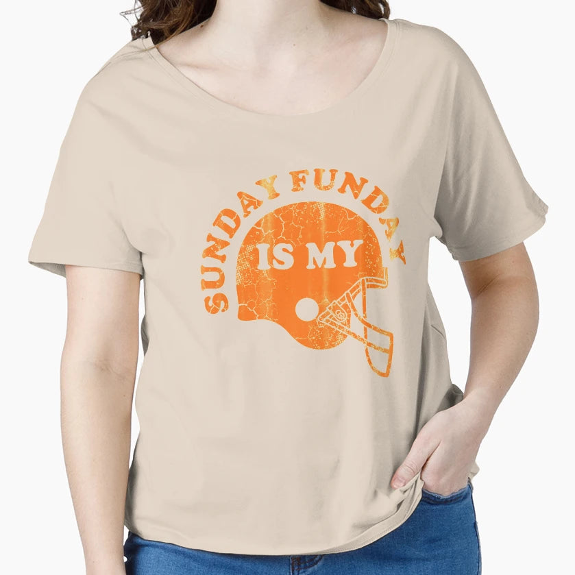 Sunday Is My Funday Football T-Shirt - Custom Art Print Men Women - T-Shirt, Sweatshirt, Hoodie