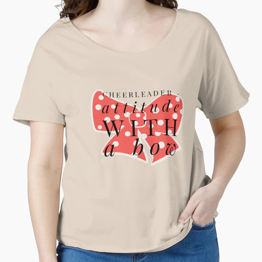 Cheerleader Attitude Bow T-Shirt - Streetwear Style Unisex - T-Shirt, Sweatshirt, Hoodie
